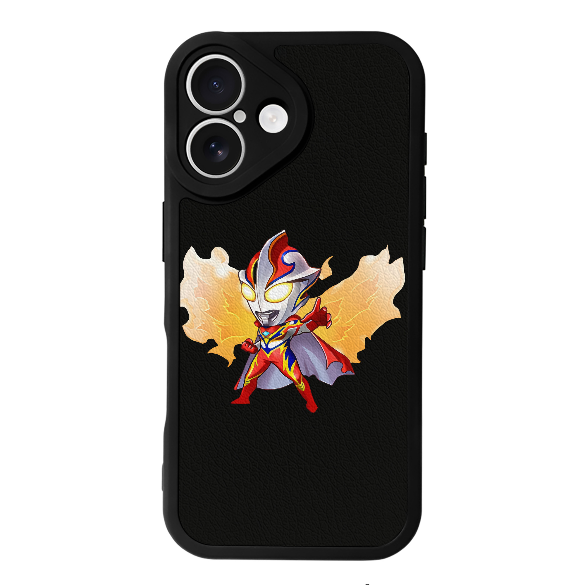 （画像用） ウルトラマン Ultraman 【iPhone 16シリーズ対応】シリコンスマホケース（レザー調） 材質：シリコン
